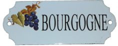 Emaljskylt Bourgogne