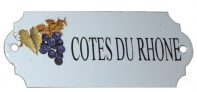 Emaljskylt Cotes Du Rhone