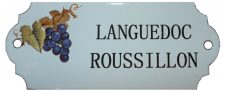 Emaljskylt Languedoc Roussillon