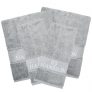 4-pack handdukar med namn – Grey crown