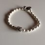 Armband Budha Vit/Silver