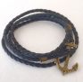 Vintage ankare armband svart