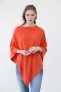 ASTRID. Kashmirponcho i orange