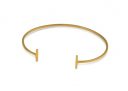 Strict Plain Bangle Bars Gold, Armband, Syster P