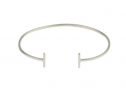 Strict Plain Bangle Bars Silver, Armband Syster P