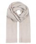 Stickad halsduk i beige cashmere