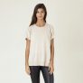 HEDDA. Poncho t-shirt i kashmir. Beige.