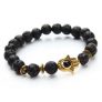 Lava Stone Gold Armband